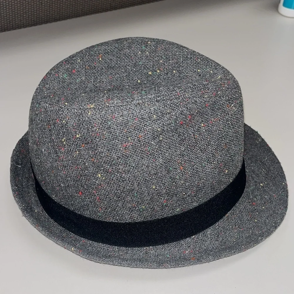Goodfellow & Co unisex grey flecked fedora hat size L/XL